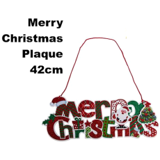 "Merry Christmas" Plaque 42cm